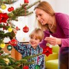 44-Piece Christmas Baubles Set, shallyong Christmas Tree Baubles, Plastic Christmas