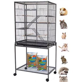 Mcage X-Large Ferret Sugar Glider Chinchilla Rat Mouse Small Animal Critter Stand Cage