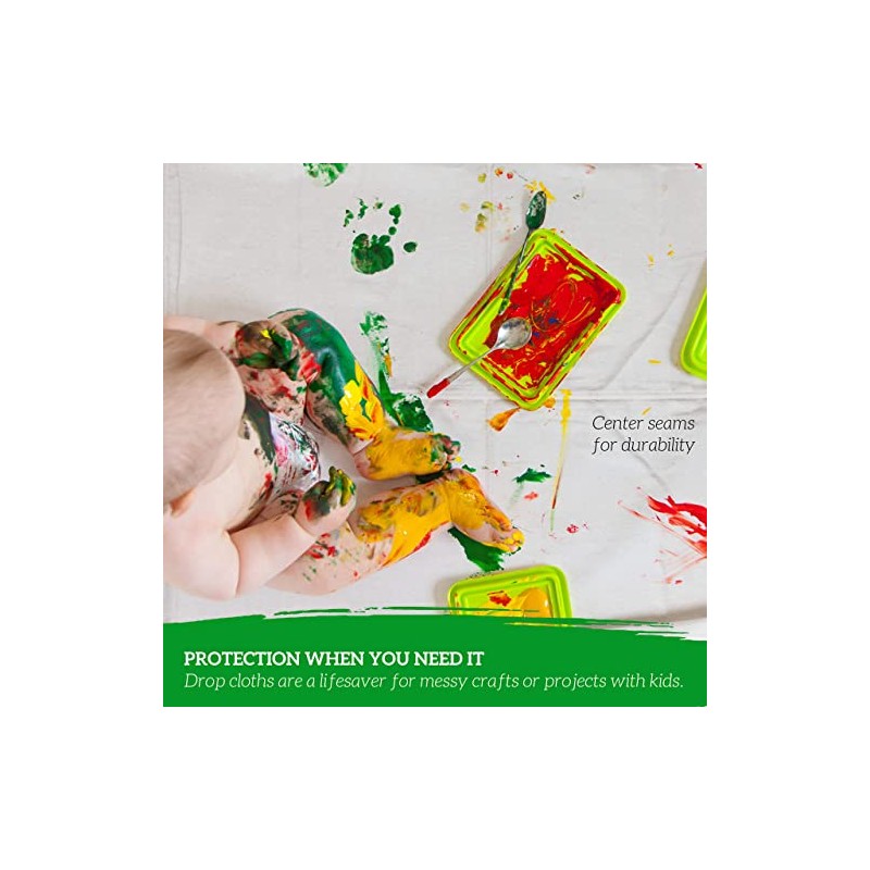 Green LifeSTYLE - Paños de lona multiusos para pintura, cubierta