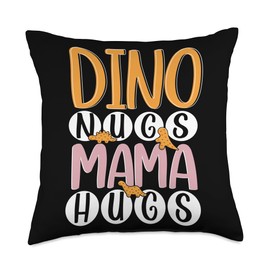 Dino Nuggets Enthusiast Dinosaur Chicken Delight Dino Nugs Throw Pillow