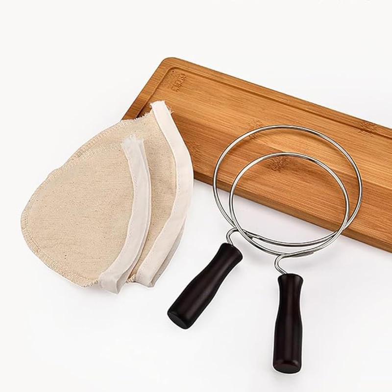 Nell Filter, Wood Neck with Handle, Glass Coffee Filter, Nell