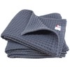 Imabari-towel SB-459 100231106203-01-03 Imabari Waffle Towel, Gray Face Towel, Set