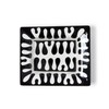 Two's Company Jigsaw Black and White Tray, Ceramic, 7.5-inches Width,