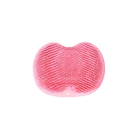 Magik 1-2 Pcs Shower Foot Back Scrubber Silicone Bath Massage Pad Body Wall Mounted (Pink, 1 Pack)