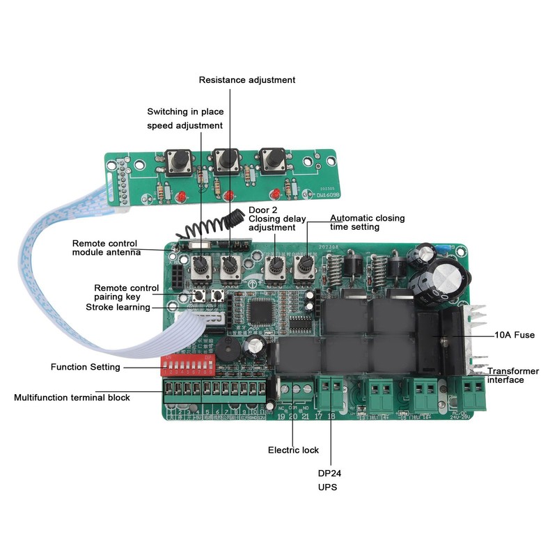 Circuit Board for Sliding Gate Openers Universal Main Electronic Control
