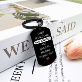 Get Well Soon Keychain for Men Women Surgery Recovery Gifts for Women Gift for People with Depression And Who Are Always Cold Miscarriage Gifts Healing Gifts for Women