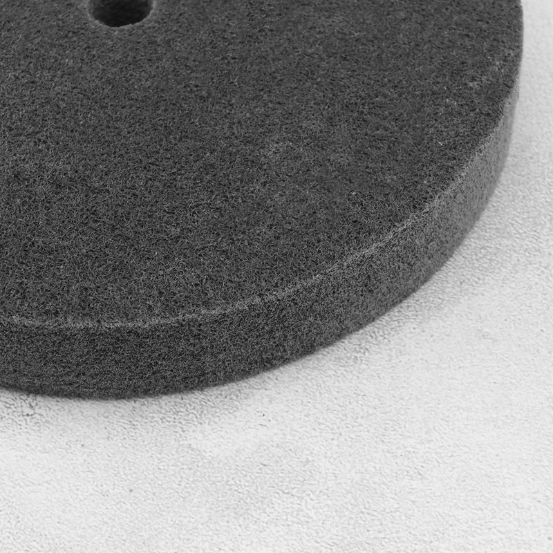 LT Easiyl Nylon Fiber Polishing Wheel 200mm, Black, Medium Grit,