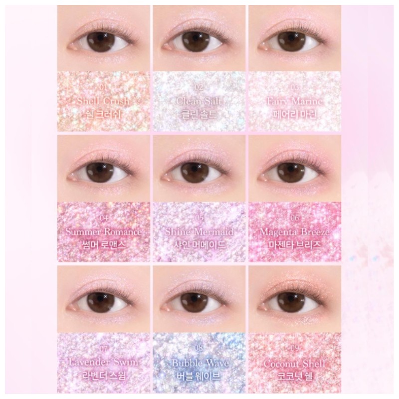 DASIQUE Shadow Palette 9colors [Twinkle Mermaid Collection], Color:34 Twinkle Mermaid