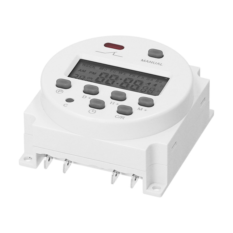 Weekly Programmable Digital Timer Switch Panel Mounted Electrical Timer 16