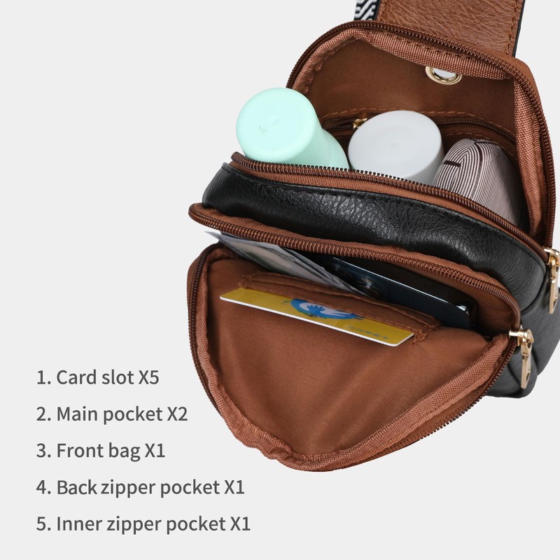 Small Sling Crossbody Bag for Women Trendy ，Soft Vegan Leather