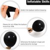 129PCS Black Balloons