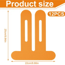 GNHG 12 Stück PreCut Kinesiotapes Knie, Kinesiotapes Vorgeschnitten Knie, Kinesio Tape, Kinesiologie Tape, Knie Tape, Kinesiologie Tape,Wasserfestes & Elastisches Physio Tape für Knieschmerzen