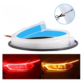 VAKRNY 60cm Par Tira Led Drl Flexible Direccional Secuencial Auto