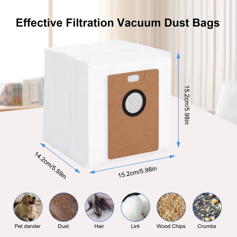 Dust Bags Replacement Compatible with Tapo RV30 Max Plus /RV20