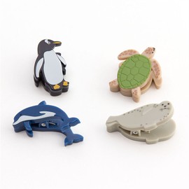 ミドリ マグネットクリップ 水族館柄 43328006