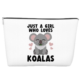 JJOINUS Koalas Makeup Bag for Women, Best Friend Sister, Zipper Pouch Bag for Amine Koalas Lover Christmas Birthday Gift, 10x7