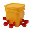 Automatic Chicken Waterer Cup with 12L Handheld Barrel Poultry Drinking