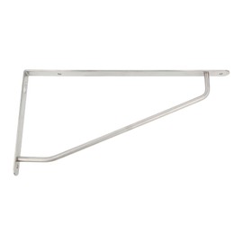 Amig - Shelf Bracket Stainless Steel Model 2000 | Metal Bracket for Shelves | Shelf Bracket | Colour: Pole | Dimensions: 240 x 120 mm | Recommended Max Weight: 65 kg