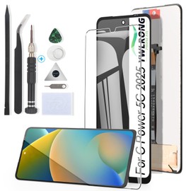 YWLRONG for Motorola Moto G Power 5G 2025 Screen Replacement for Moto G Power 5G 2025 XT2515v XT2515-1 XT2515-2 LCD Display Touch Screen Digitizer Assembly Replacement with Tools(Black