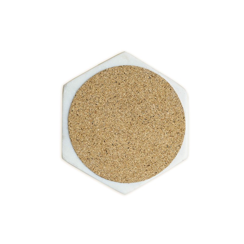 GoCraft Hexagon Geometric Coasters | Handcrafted Geometric Coasters with Green
