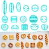 TAINSKY Bread Shape Clay Cutters, 16 Shapes Polymer Clay Cutters