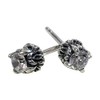 STERLING SILVER 925 AMTHTEW-028 Sterling Silver 925 Stud Rock Gothic