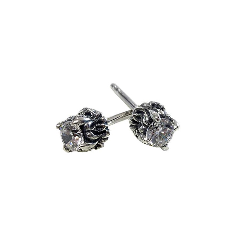 STERLING SILVER 925 AMTHTEW-028 Sterling Silver 925 Stud Rock Gothic