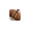 Yoosteel Three Layer Pearl Bracelets for Women, Dainty Beaded Pearls