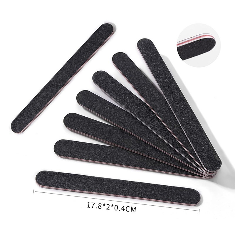 Nail File 12pcs Professional Double Sided 100/180 Grit Nail Files
