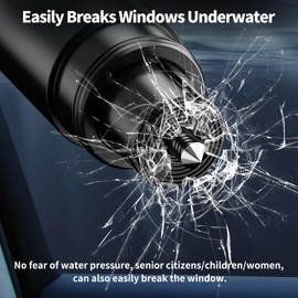 Safehammer, Window Breaker Seat Belt Cutter Safe Hammer Glass Breaker Under Water, Car Hammer Seatbelt Cutter Emergency Escape Tool