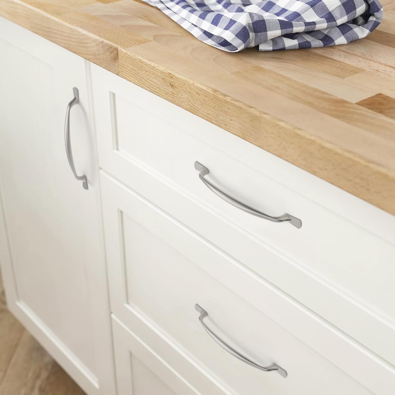 FURNIWARE Pack of 10 Cabinet Handles, 96mm(3.8 Inch) Hole Center