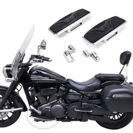 Drytuns Adjustable Front Floorboards 8.5in. for Yamaha Vstar 250 650 1100 1300, Foot Pegs for Honda Shadow 750 VTX 1300 1800 Magna, Front Foot Pedals for Suzuki GZ150-A GZ125 VL400 VL800