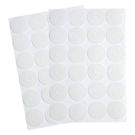 BBTO 96 Pieces Non Slip Silicone Grips for Quilt Templates Anti Skid Adhesive Rings Non Slip Ruler Grip Stickers Semi Transparent, 48 Large and 48 Small(96 Pieces)