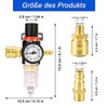 Compressed Air Pressure Regulator, 1/4 Inch Compressed Air Maintenance Unit