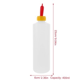 Tofficu 5Sets Goat Bottles: 400ml Lamb Feeding Bottle, Kid Livestock Drink Bottle Jug Baby Goat Calf Milk Water Bottle for Farm Accessories Cow Sheep Supplies