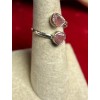 Unbranded Rose Quartz thumb ring sterling silver size 7
