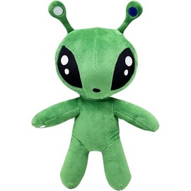 25cm AFTONSPARV Green Alien Plush Toy,Soft AFTONSPARV Alien Stuffed Animal Dolls,Green Aliens Plush Plushies,AFTONSPARVs Aliens Plush Figure Pillow for Kids,Boys Girls and Fans Gift