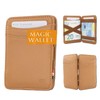 Hunterson Men's Slim Leather Magic Wallet with RFID Protection, Money