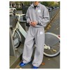 VIPWOLF Men's Sweatsuits 2 Piece Set Letter Graphic Quarter Zip