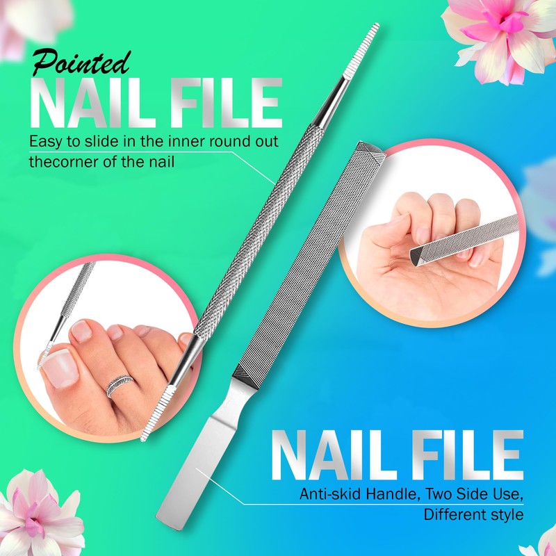 Toenail Clippers Set for Thick & Ingrown Nails Tough Toenail