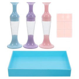 Operitacx Diamond Pain-ting Tools, 3pcs Diamond Art Pens with Tray & 6pcs Clays, Diamond Pain-ting Pen Diamond Art Accessories for Nail Art Crafts Making