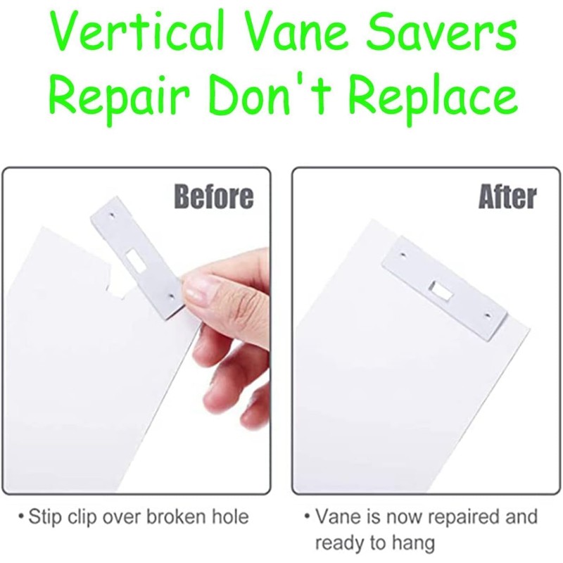 20PCS Vertical Blind Repair Vane Savers,Louver Replacement Parts Maintenance Clips/Blind