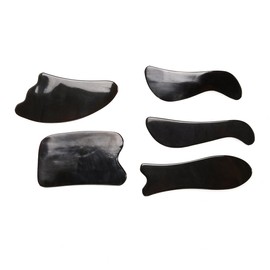 ROSENICE Gua Sha Scraping Massage Tool Water Buffalo Horn Gua Sha Guasha 5pcs
