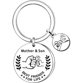 CGBOOM Keychain Mum Gifts from Son Mum Birthday Gifts Keyring Christmas Mother's Day Gifts Mother Son Keychain Mom Gifts for Mothers Day Christmas Mom Mother's Day Gifts Moms Birthday Gift Mother