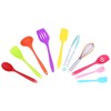 10Pcs set Silicone Kitchen Utensils Kitchenware Non Stick Spatula Spoon