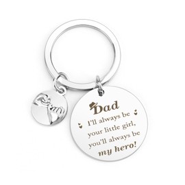 QONCV Daddy Fathers' Day Gifts, Dad Keyring, Best Gifts for Dad Father Papa Daddy Fathers' Day Birthday Christmas Valentines Presents Ideas from Son Daughter