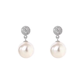 Pearl Clip on Earrings for Women Pearl Bridal Earrings Silver Wedding Earrings Bridesmaid Accessories Wedding Jewelry Set for Women