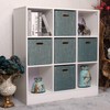 Posprica Storage Basket Bins,11×11×11 Foldable Storage Cube Boxes Fabric Drawer