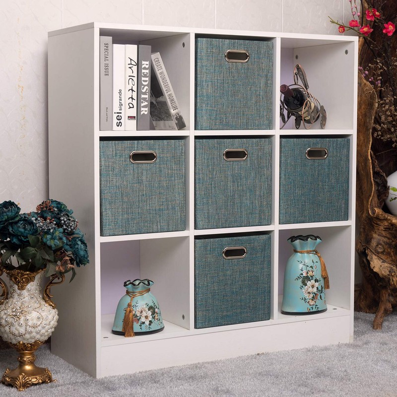 Posprica Storage Basket Bins,11×11×11 Foldable Storage Cube Boxes Fabric Drawer