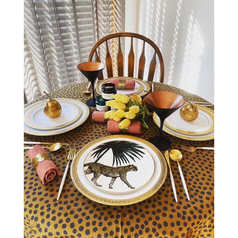 CANION WITS VICTORIAN GOLD Dinner Plate, Western Tableware Design (Gift/Household/Cafe/Restaurant,